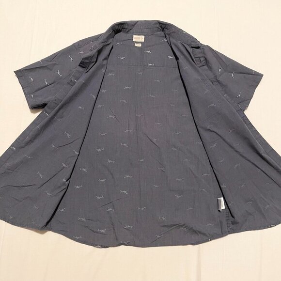 Walker Refinery Shark Print Button Up Shirt Mens Size Large - Picture 10 of 16